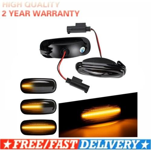 For Discovery 2 99-04 Freelander Defender XGB000030 LED Turn Signal Dynamic Sweep Side Marker Lamp Repeater Indicator Light