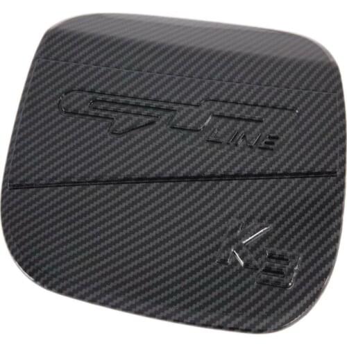 For Kia K3 Cerato Vivro 2019 2020 Carbon Fiber Style Fuel Tank Cap Cover Trim Oil Fuel Cap Protective Car-styling