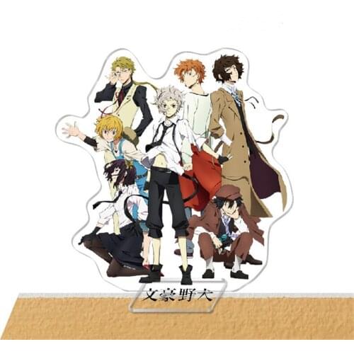 Anime Bungo Stray Dogs Figure Dazai Chuuya Ryunosuke Akutagawa Action Figures Acrylic Stand Model Toy Decoration Christmas Gift