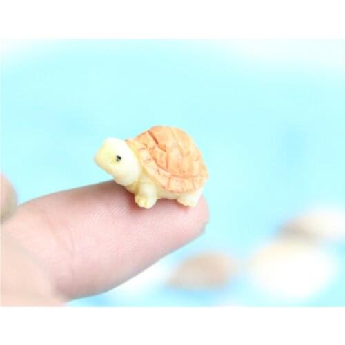 1 Pcs Lovely Turtles Micro Fairy Figurines Miniatures Garden Decor Accessories Resin Charms Figurines Miniatures