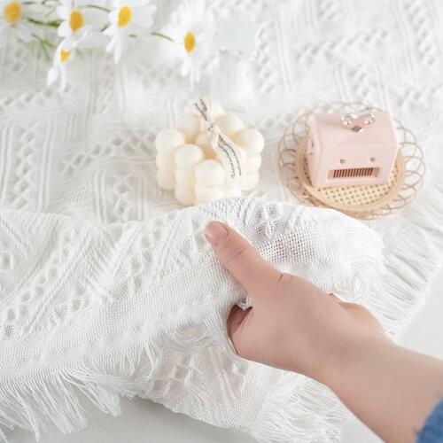 130x180cm Tassel Pattern Background Cloth Home Decoration Photography Backdrop Tablecloth for Food Cosmetic Beverage Fruit Shoot