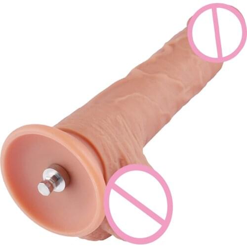 Hismith 22cm Silicone Dildo with Complete Scrotum for Hismith Premium Sex Machine Diameter 4cm realistic dildo for sex machine