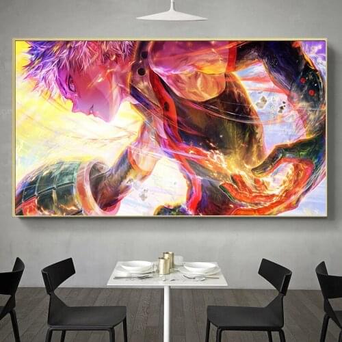 My Hero Academia Poster Manga Anime Fabric Canvas Art Prints,50 x 70 cm,No Frame