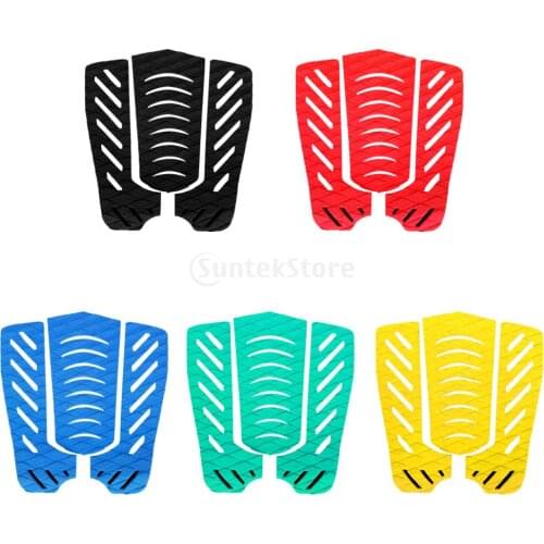 1 set of 3pcs Anti-Slip Surfboard Traction Tail Pads Surf Deck Grips Surfing Accessory Surfboard Traction Pad