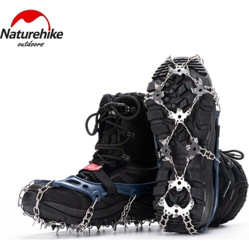 Naturehike Outdoor Winter Hiking Rock Climbing Skiing Non-slip Wear-resistant Lightweight Adjustable TPE Material Crampons