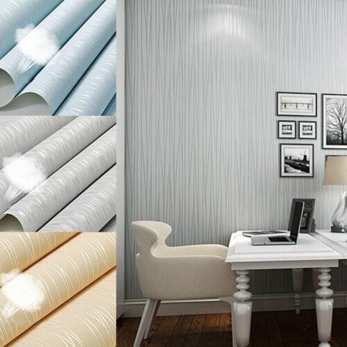 Wallpaper Gold Textured Wall Paper Living Room Home Decor 3D Self-Adhesive Wallpaper Roll Striped Non-Woven Fabric Wallcovering