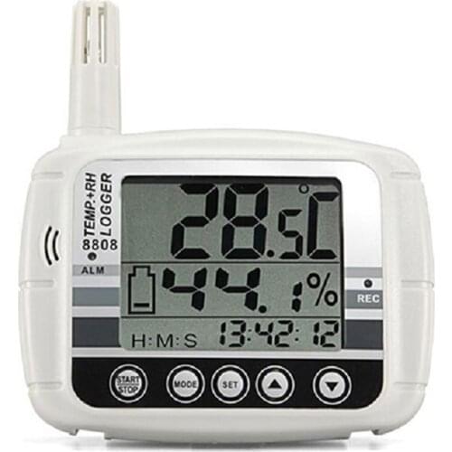 AZ8808 Large LCD Temperature & Humidity Data Logger Temp & RH% Monitor Recorder Thermo Hyrgometer Recorder