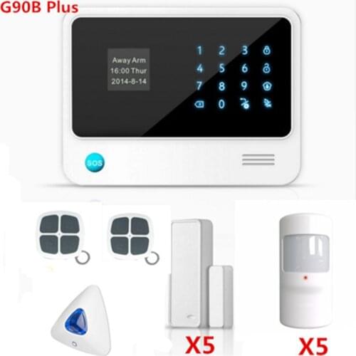 Big discount G90B Plus Wifi Alarm System Smart Home Alarm System GPRS GSM WIFI alarm system for Home Security Protection With Ap