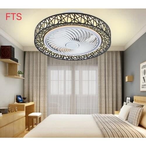 Modern minimalist led ceiling fan light with remote dinning room fan lights living room fan lamp bedroom fan lighting