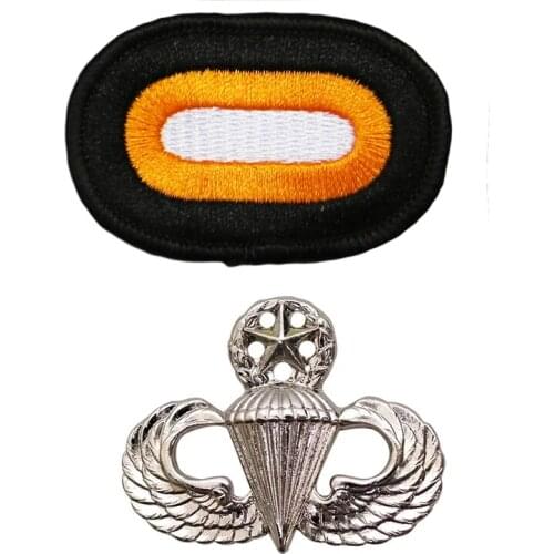 Us Military Master Parachutist Badge Us Jump Wings Basic+Us Army 101st Airborne Division Aaslt Parachute Wing Para Oval Patch