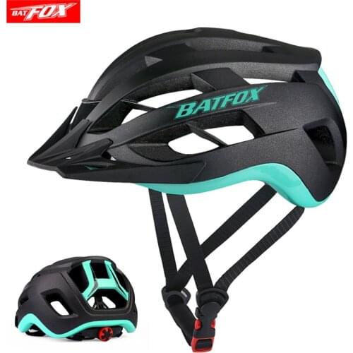 BATFOX Bicycle Helmet Bike Cycling Helmet Ultralight Overall Integrally-Molded Safety Mountain Road MTB Bicycle Equipment Helmet