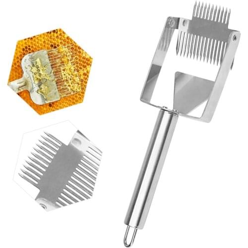 Uncapping Fork Bee Tools Cut Comb Honey Knife 17 Pin Double-Head Stainless Steel For Beekeeping Equipment Beekeeper Suppiler