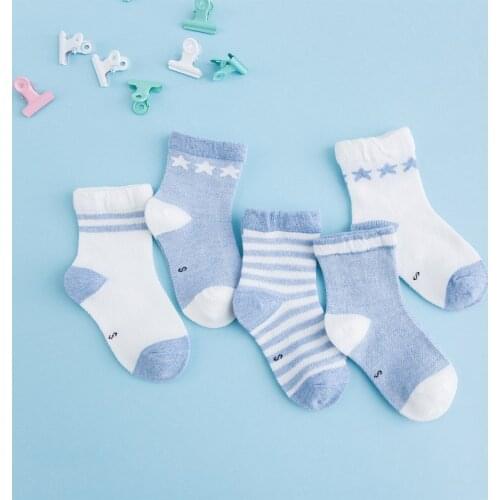 1 Pair Breathable Striped Baby Socks Newborn Boys Girls 100% Cotton Sock Toddler Kid Cute Soft Socks For 0-6Years D0236