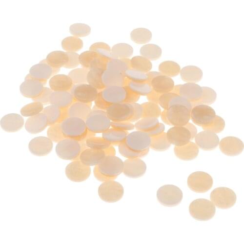 100 pcs Trumpet Key Finger buttons plastic set Abalone Shell Trumpet Cleaning Accessory Parts