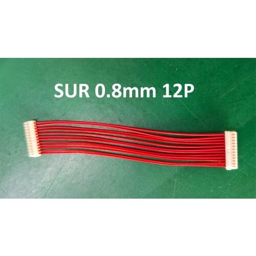 1000PCS SH 1.0mm Male Connector with Wire 12Pin Single End Electronic Line Terminal Plug 28AWG 100mm