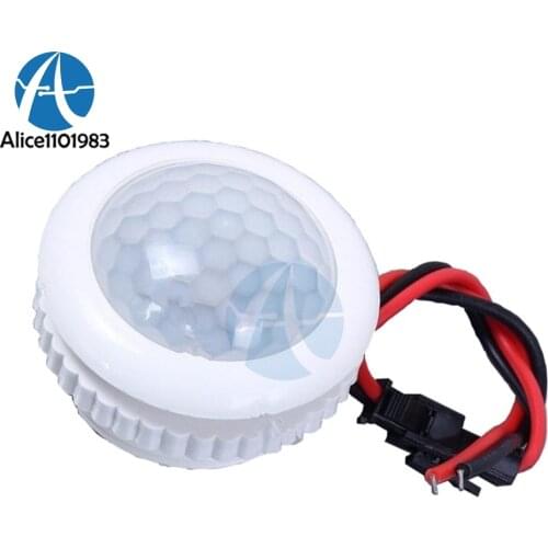 220V 50HZ PIR Induction Light Control Ceiling Lamp Body Infrared Switch 20S Delay 3-6M Sensing Distance 110 Degree Angle LED