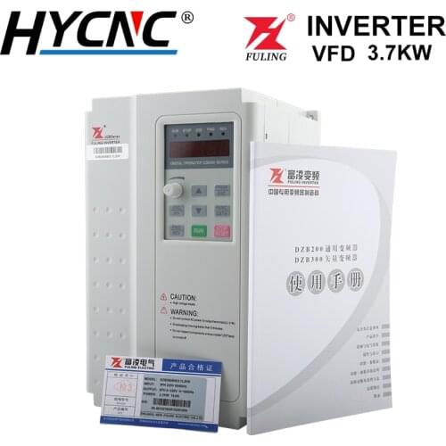 3.7 Kw Inverter 220v / 380v VFD Inverter Control Inverter VFD Three-Phase Output CNC Milling Machine Spindle Debugging