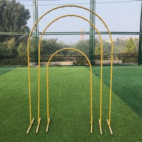 3Pcs Set Wedding Props Metal Circle Arch Decor Road Guide Iron Geometry Arched Flower Shelf Stage Wedding Background decoration