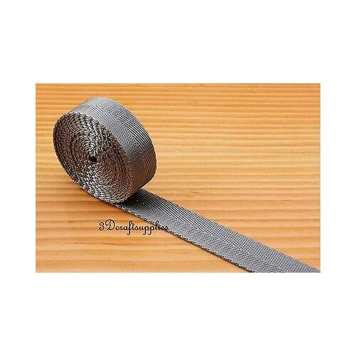 5 yards 3/4 inch(19mm) heavy weight nylon webbing for key fob strap gray ZA89