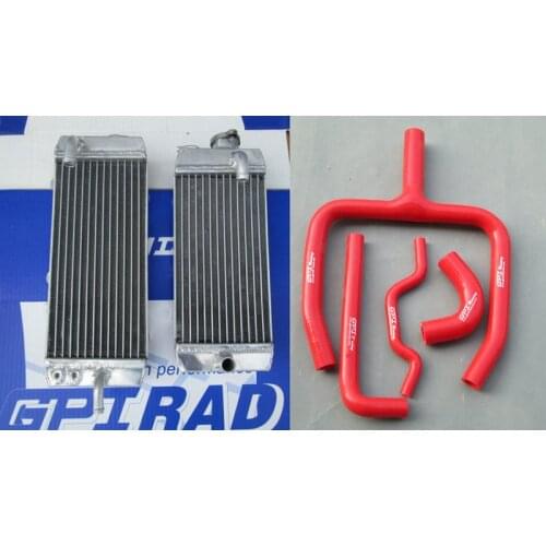 All Aluminum Racing Radiator + Hose For Kawasaki KXF250 KX 250 F KX250F KXF 250 2009 2010 09 10