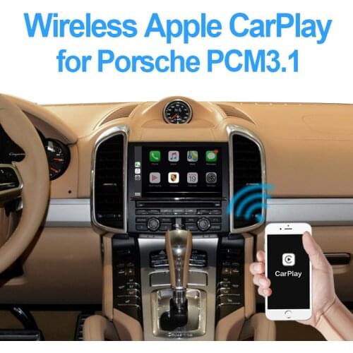 Wireless Apple Carplay For Porsche Cayenne Macan Cayman Panamera Boxster 718 911 PCM3.1 Android Auto Car Play Adapter