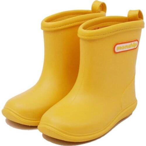 Children Ankle Rainboots Kids Boy rubber Rain Boots Girls Boys Waterproof shoes Round toe Water Shoes soft Rubber Shoes