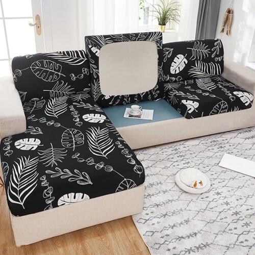 Home Sofa Cover Seat Cushion Cover Chaise Longue Cover for Living Room Furniture Protector High Elastic, Dirt-Resistant,10 Sizes