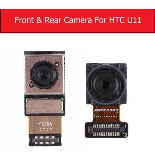 Front & Back Rear Camera For HTC U11 U 11 Big Main Camera Module Flex Ribbon Cable Replacement Repair Parts High Quality