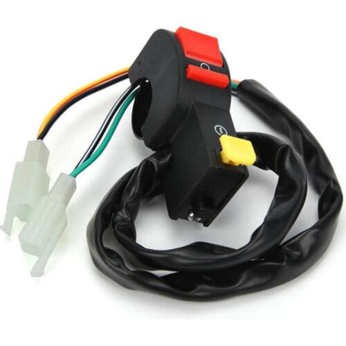 Motorcycle Kill Stop Button Switch Handlebar Ignition On Off Starter Fit for 50cc/ 110cc/ 125cc Pit Quad Dirt Bike