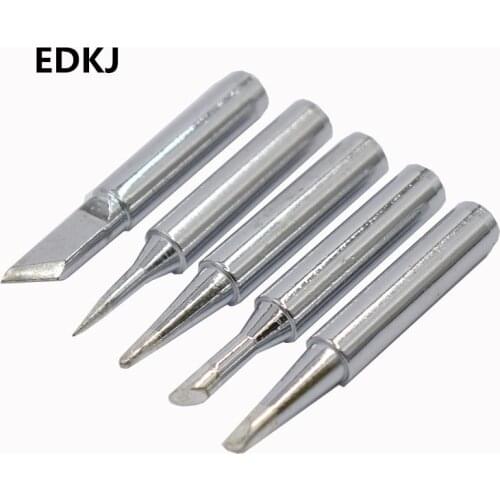 5Pcs I+B+K+2.4D+3C soldering iron pure copper 900M soldering iron head set inside hot bare copper electric soldering iron tip