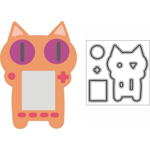 New Cat Face Game Console Craft Embossing Mold 2021 Metal Cutting Dies for DIY Decor Scrapbooking Album Card Making No Stamps
