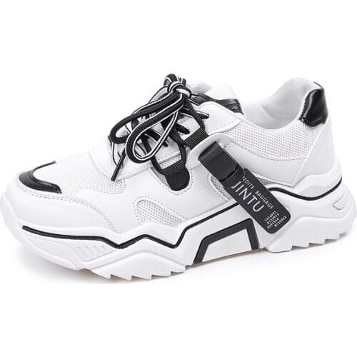 Dad Shoes Women Casual Platform Sneakers 2020 Autumn Fashion Retro Running Shoes Comfortable Height Increase Sports Tennis Shoes