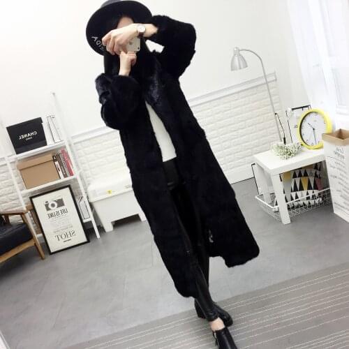 Faux Fur Coat Long Coat Women Winter Jackets Woman Overcoat Plus Size Jacket Womens Clothing Chaqueta Mujer KJ289