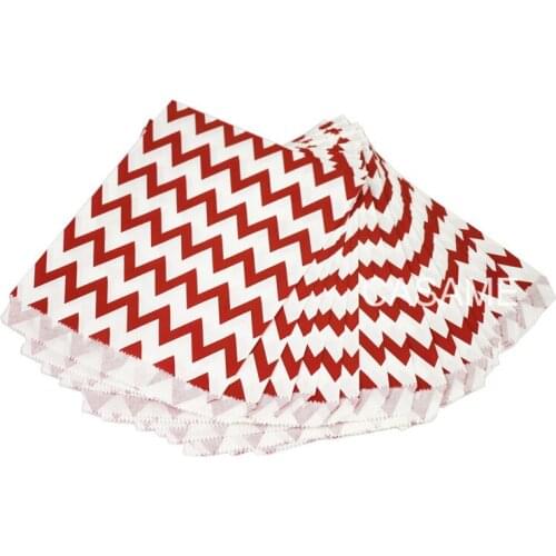 Promotion Paper bags 5x7 Chevron dot stripe horizontal Flower Treat Craft Paper Popcorn Bags Food Safe Party Favor Best Gift Bag