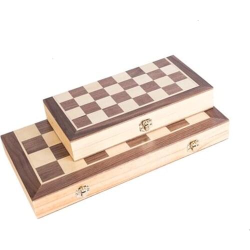 Chess Board High-end Puzzle Chess Set Chess Pieces Are Magnetic Wooden Checker Board Solid Wood Pieces Folding Chess Game