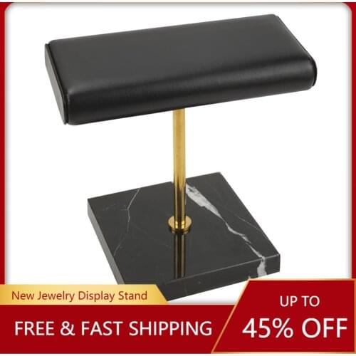 Stable Marble & PU Leather Watch Holder Display Stand for Jewelry Bracelet Bangle Watch Strap Case Jewelry Organizer Showcase