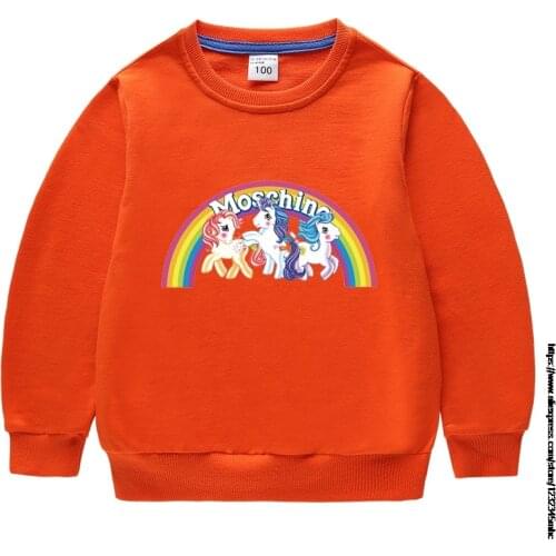 BoyS Sweater Autumn New Baby Round Neck Coat My Little Baby girl pony Boys Girls Baby Kids ChildrenS Clothing