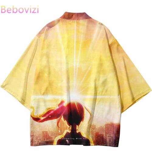 Plus Size Loose XXS-4XL Harajuku Japanese Style Anime Kawaii Fashion Kimono 2020 Men and Women Cardigan Blouse Asian Clothes