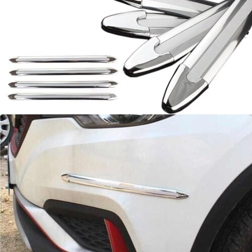 Universal Car Front Rear Bumper Protector Guard Rubber Strip Auto Bumper Protection Plate Flexible Glue Scratch Sticker Adhesive