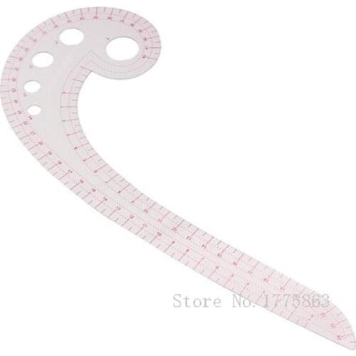 Multi -Purpose Fashion Scales, Soft Plastic Curved Ruler, Straight + Curved AA7584