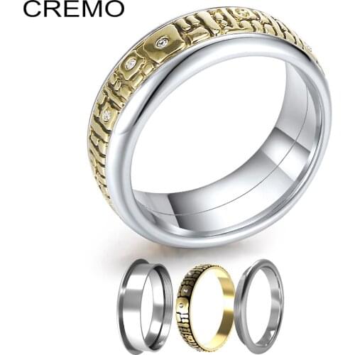 Yoiumit Vintage Rings For Women Minimalist Filled Ring Gold Multilayer Special Stainless Steel Rings For Men Bague Mujer