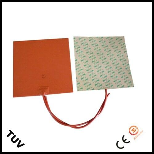 High Quality 3M Adhesive Flexible Silicone Heat Pad 200*200mm 12V 200W