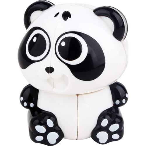 YuXin Panda Keychain 2x2x2 Magic Speed Cube Key Chain Puzzle Cubes For Stress Reliever