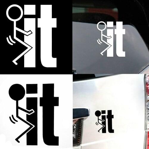 Fuck-It Funny Anime Car Stickers Styling Die Cut Vinyl Decal Stickers Auto Truck SUV Window External Spare Parts Universal