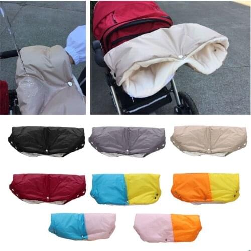 Winter Warm Hand Warmer USB Electric Heater Plush Stroller Gloves Pushchair Hand Muff Waterproof Pram Mitten Buggy Clutch Cart