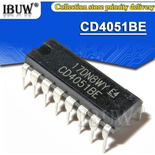 100PCS CD4051BE DIP16 CD4051 DIP-16 CD4051BD DIP