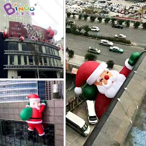 2020 hot sale climbing santa climbing rope Santa / Santa Claus Hanging Decoration with christmas gift bags decoration for sale