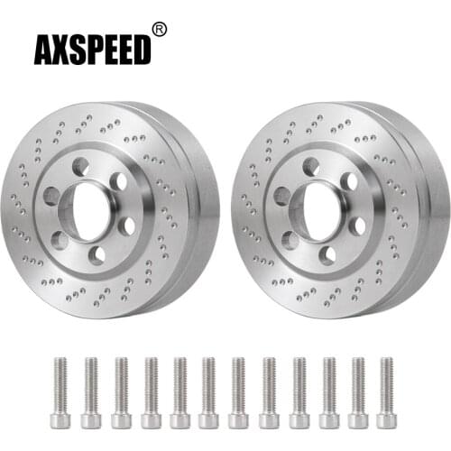 AXSPEED Stainless Steel 1.9/2.2 inch Wheel Rims Internal Counterweight Balance Weight for Axial SCX10 Traxxas TRX4 RC Car Model