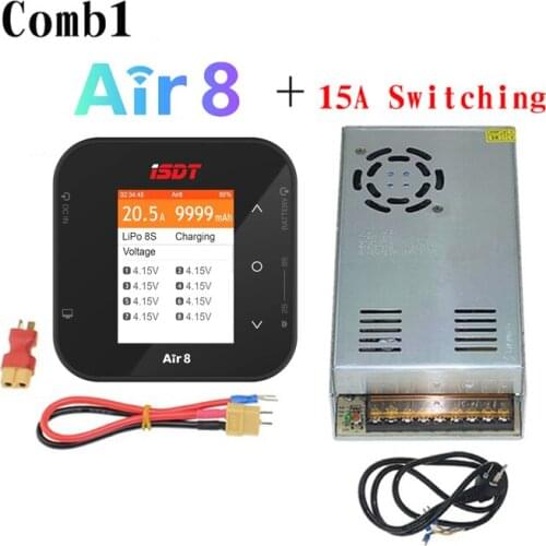 ISDT Q8 Lite 500W 20A 2-8S Switching Power Battery Balance Charger Smart Digital Charger Parallel Charging Board for RC Drone