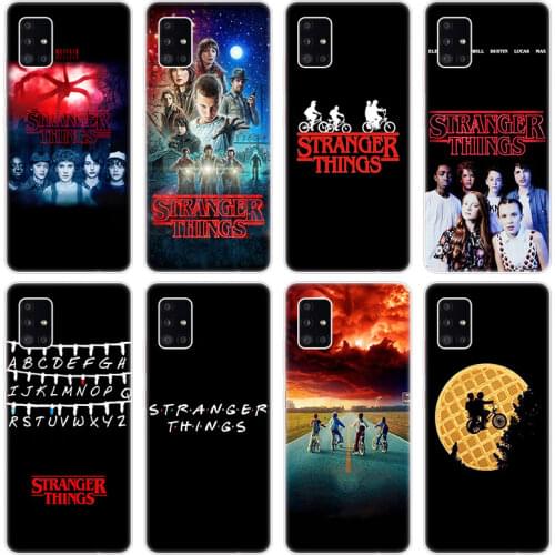 Stranger Things TV Soft Case for Samsung Galaxy A12 A02 A03S A21S A22 A32 A52 A72 A82 Quantum 2 S21 Plus FE Ultra M02S M12 Cover